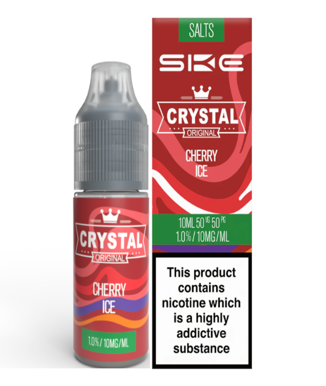 Crystal Ske Nic Salts Cherry Ice - 10ml