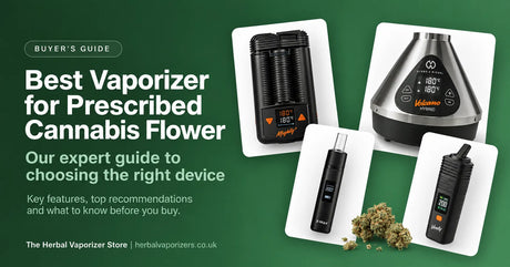Dry herb vaporizers for prescribed cannabis flower