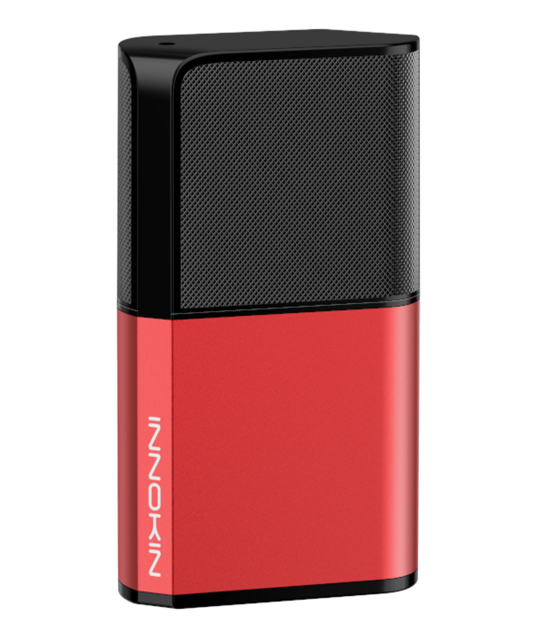 A rectangular, two-toned electronic device with the brand name "Innokin Klypse Zip Kit" written in white on the side. The top half is black with a textured surface, and the bottom half is smooth and red. The device has rounded edges, a 650mAh battery for MTL vaping, and a compact design.

