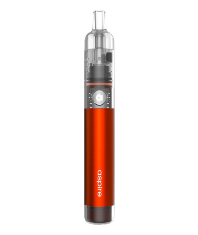 Aspire Cyber G Kit or MTL vape kit with a clear tank and orange body, branded with the "aspire" logo, on a white background.