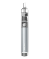 An Aspire Cyber G Kit with a clear tank, metallic body, and digital display, now featuring Dual Activation.