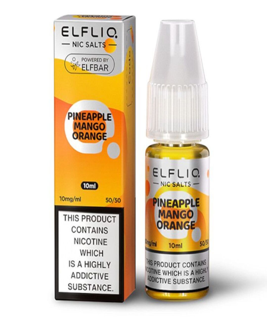 Elfbar ElfLiq Nic Salts Pineapple Mango Orange - 10ml
