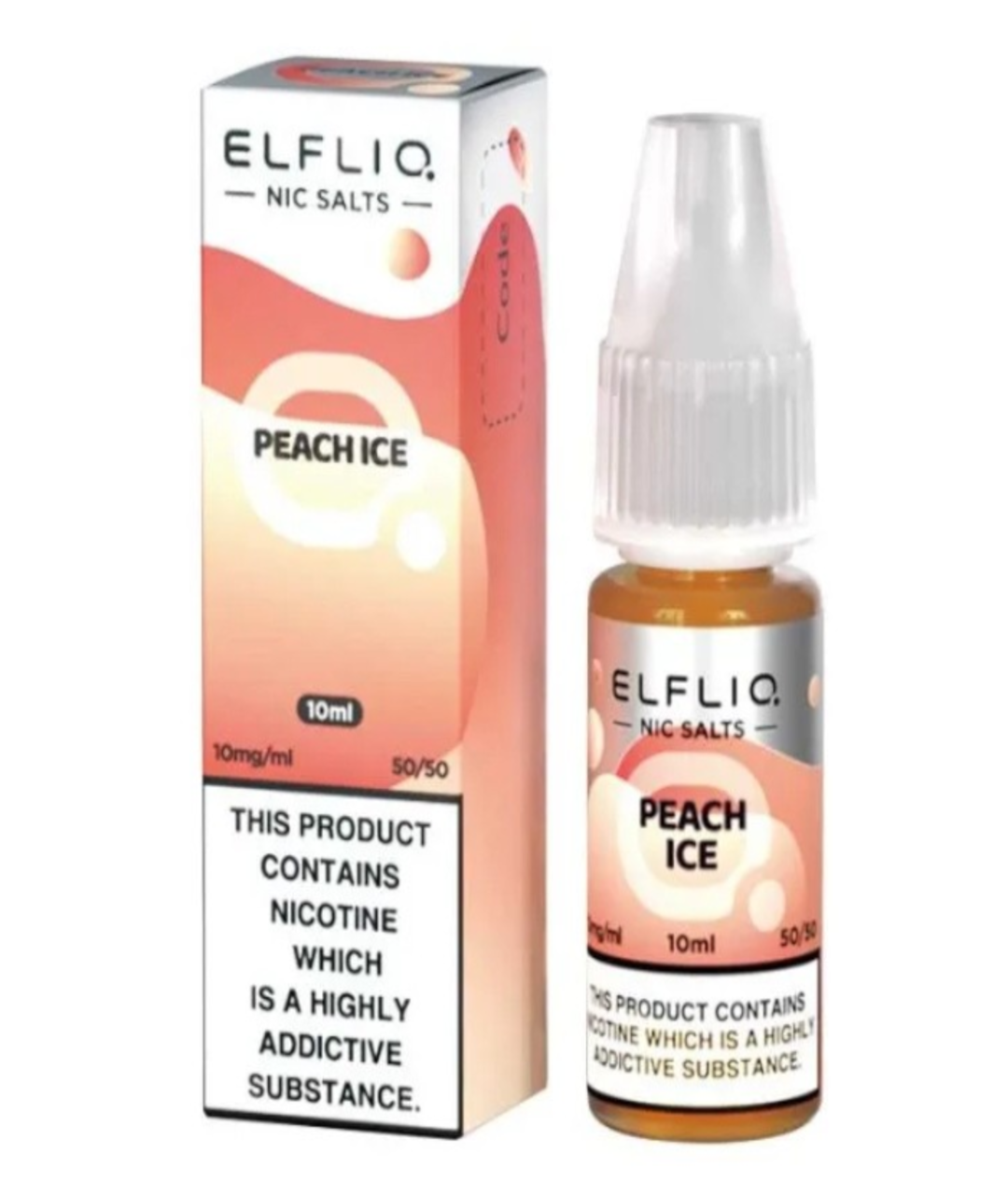 Elfbar ElfLiq Nic Salts Peach Ice - 10ml