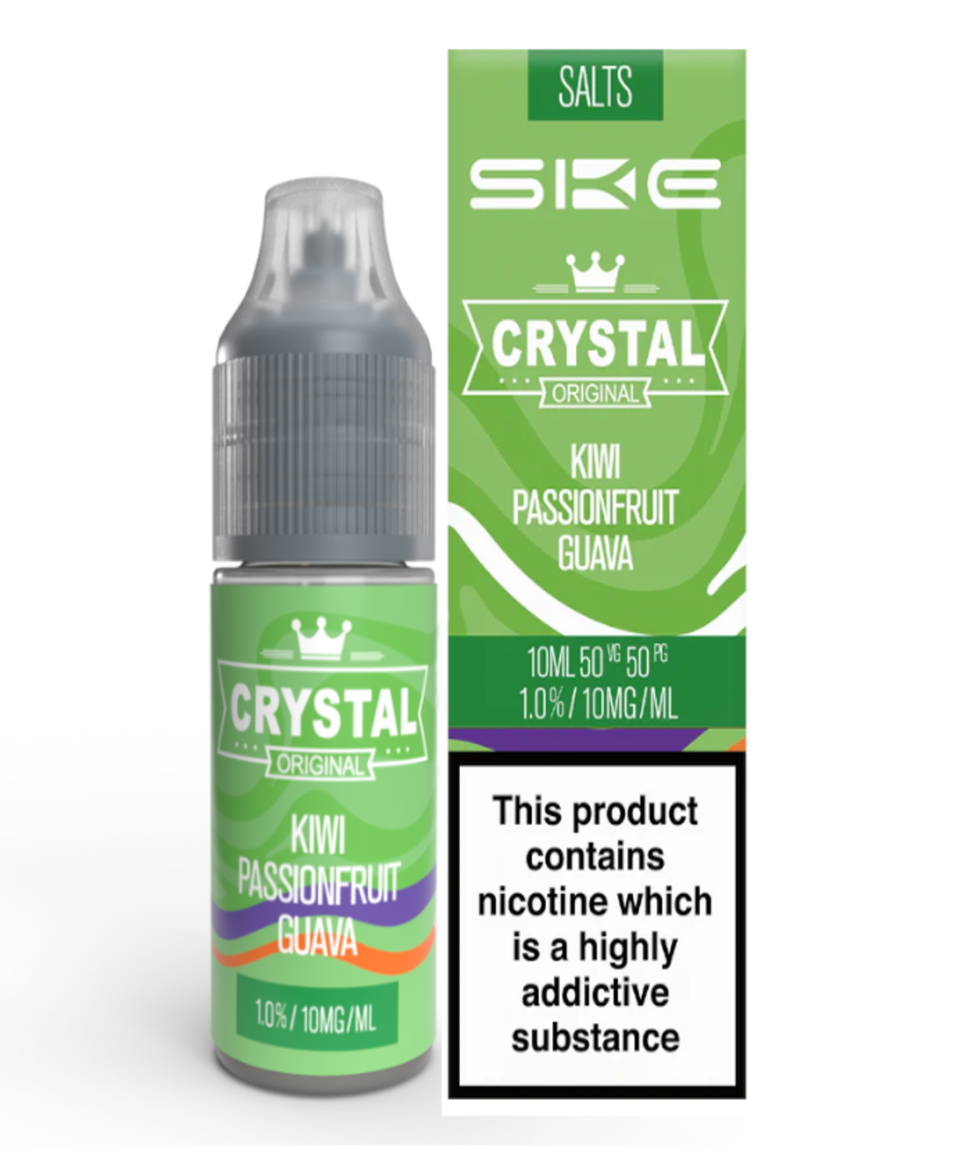 Crystal Ske Nic Salts Kiwi Passionfruit Guava - 10ml