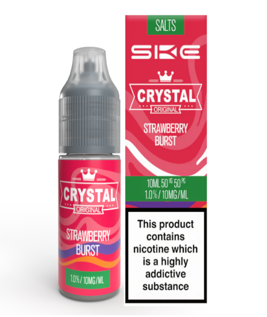 Crystal Ske Nic Salts Strawberry Burst - 10ml